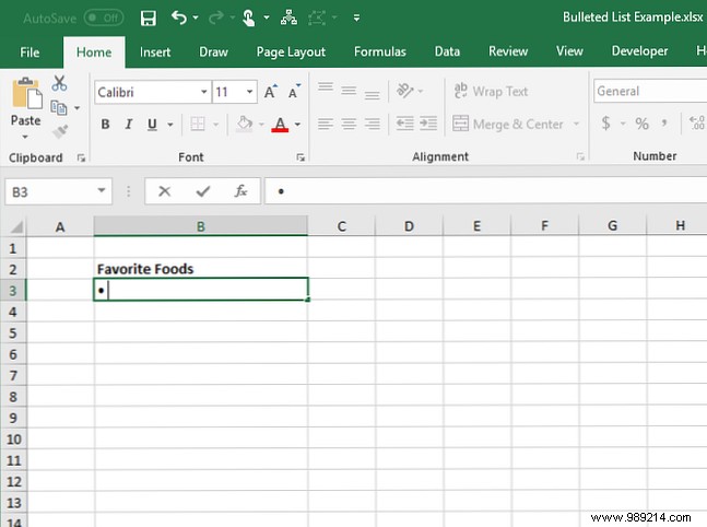 7 ways to create a bulleted list in Excel