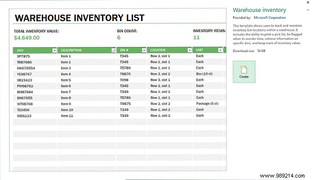 An Excel template for every occasion