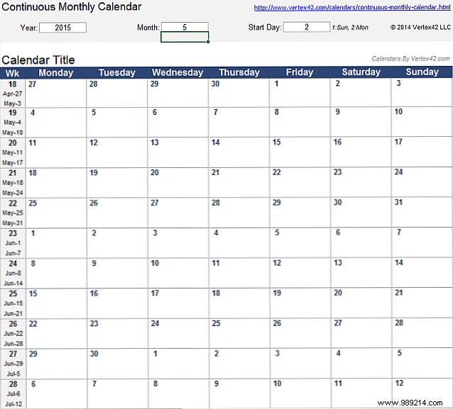 An Excel template for every occasion