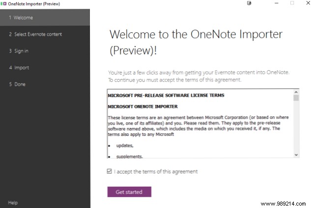 Export your notes from Evernote to OneNote for free premium features