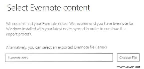 Export your notes from Evernote to OneNote for free premium features