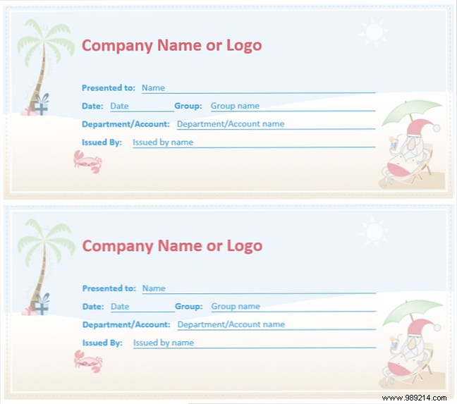 Get a free gift certificate template for Microsoft Office