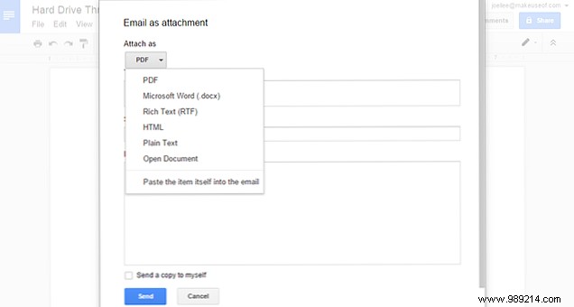 Sign in to Google Drive and share files easily