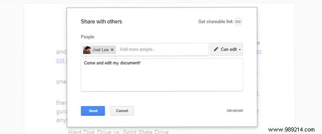 Sign in to Google Drive and share files easily