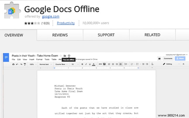 How to access Google Drive files offline