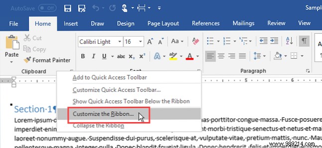 How to add the developer tab to the ribbon in Microsoft Word and Excel