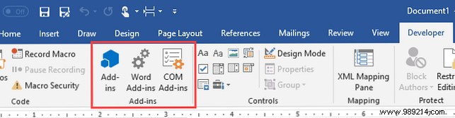 How to add the developer tab to the ribbon in Microsoft Word and Excel