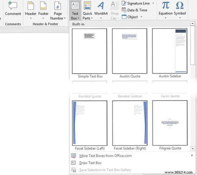 How to Add Custom Layout Text Boxes in Microsoft Word Documents