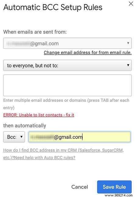 How to automatically CC or BCC in Outlook and Gmail