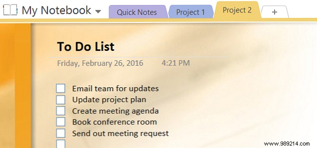 How to adopt OneNote templates for project management 