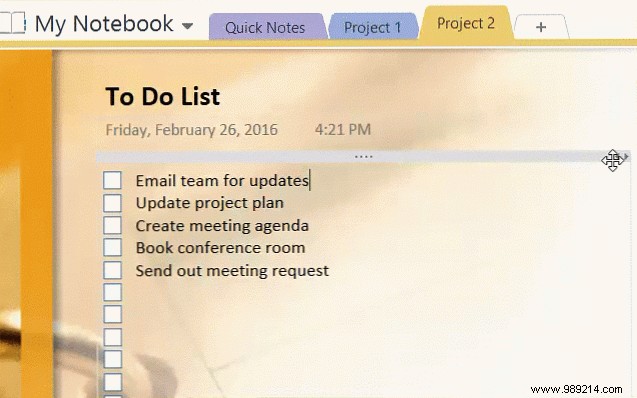 How to adopt OneNote templates for project management 