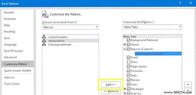 How to Build a Custom Excel Toolbar from VBA Macros 