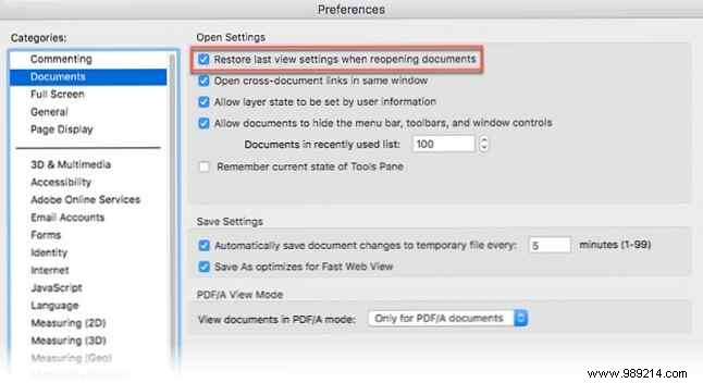 How to bookmark a page in a PDF document in Adobe Reader 