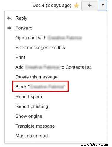 How to block and unblock contacts in Gmail 