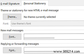 How to change the default email compose font in Outlook