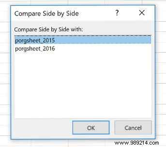 How to compare two Excel files