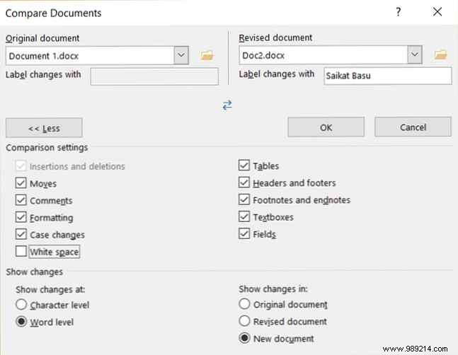 How to Compare Microsoft Word Documents Using Blackline Legal