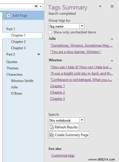 How to collect cliff notes with OneNote