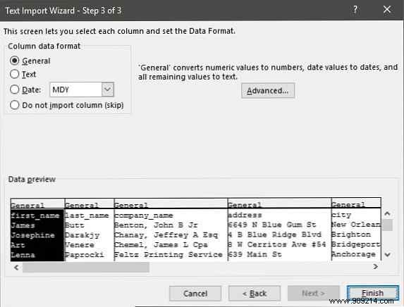 How to convert delimited text files to Excel spreadsheets