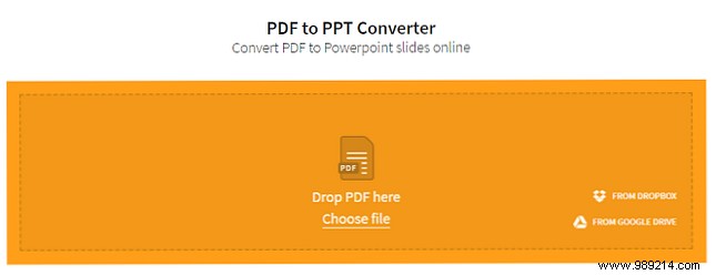 How to convert a PDF to a PowerPoint presentation