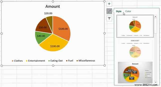 How to create a pie chart in Microsoft Excel