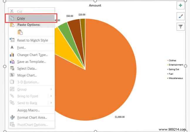 How to create a pie chart in Microsoft Excel