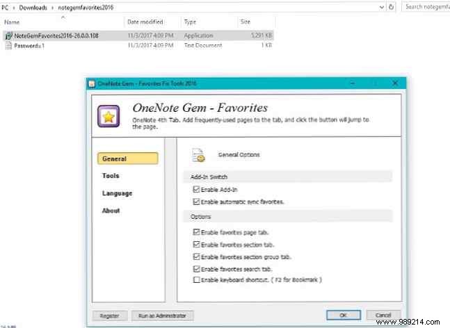 How to create a OneNote calendar template