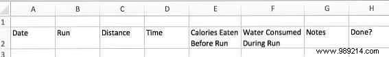 How to create a marathon training plan with Excel