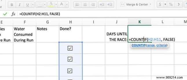 How to create a marathon training plan with Excel