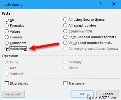 How to create a dropdown list in Excel