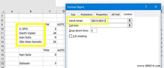 How to create interactive Excel charts with the INDEX formula