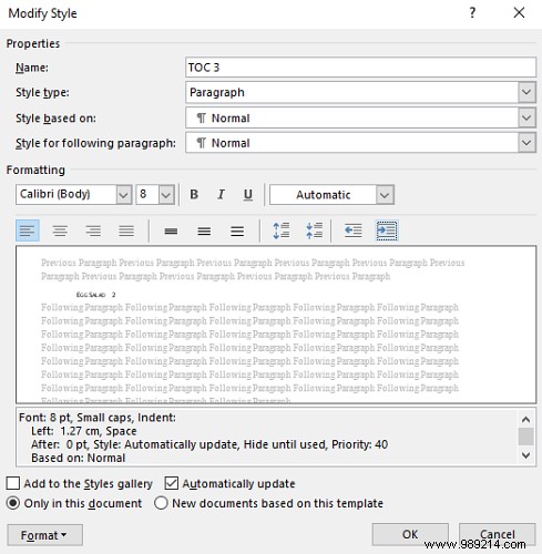 How to create a table of contents in Word and free templates