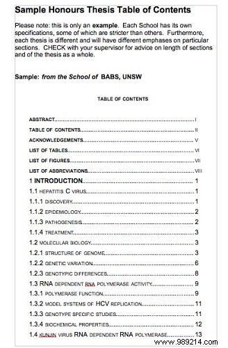 How to create a table of contents in Word and free templates