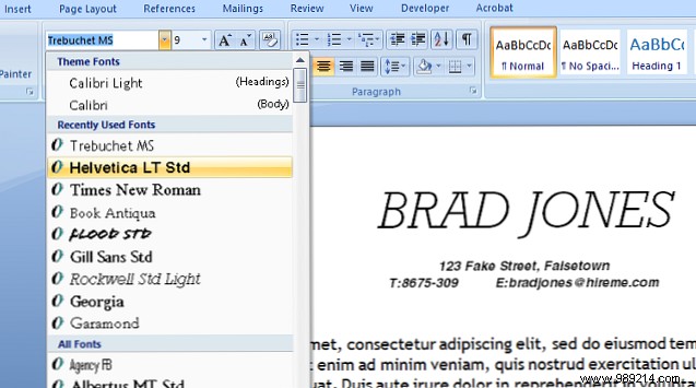 How to create a resume template with Microsoft Word