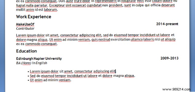 How to create a resume template with Microsoft Word