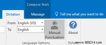 How to dictate email in Microsoft Outlook