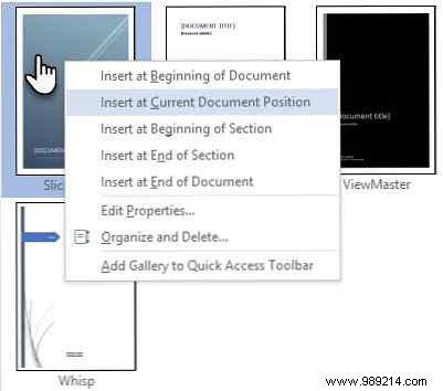 How to easily make an attractive cover page in Microsoft Word