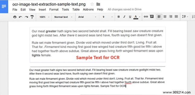 How to extract text from images (OCR)