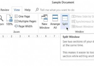 How to freeze a part of a Word document for easy reference