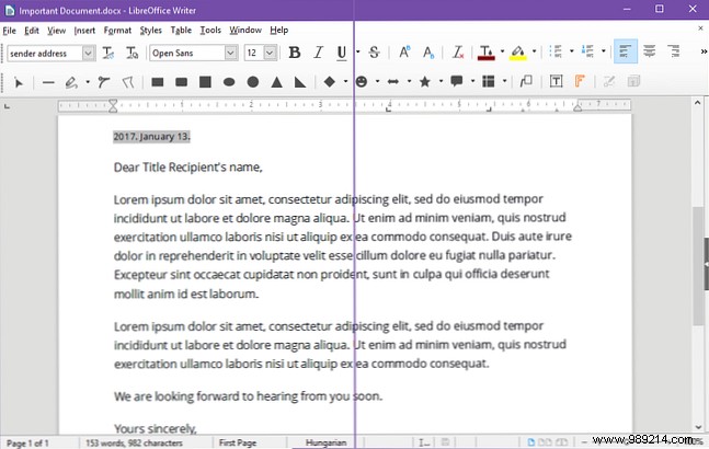 How to fix ugly fonts and text in LibreOffice on Windows 10