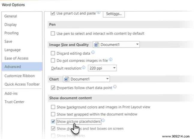 How to hide pictures in Microsoft Word and make documents easier to read