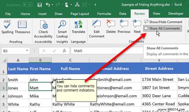 How to hide and show anything you want in Microsoft Excel