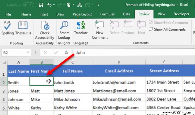 How to hide and show anything you want in Microsoft Excel