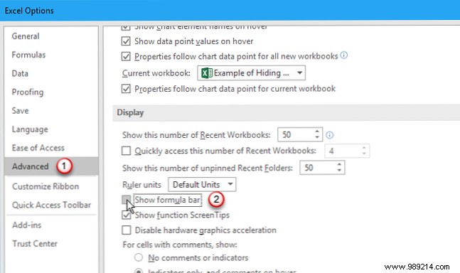 How to hide and show anything you want in Microsoft Excel