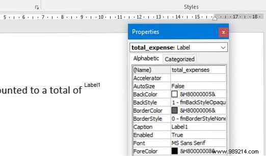 How to integrate Excel data into a Word document