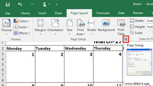 How to make a calendar template in Excel