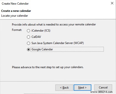 How to integrate Google calendar in Thunderbird