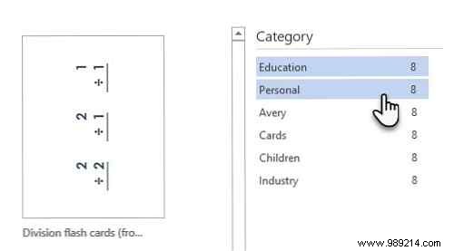 How to make index cards in Microsoft Word 2016