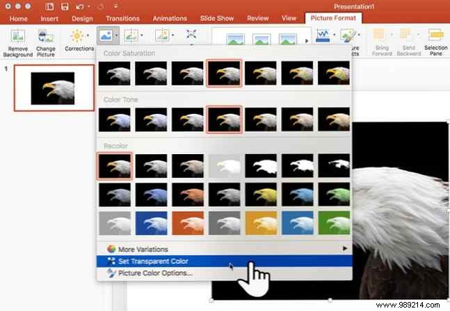 How to make images transparent in PowerPoint