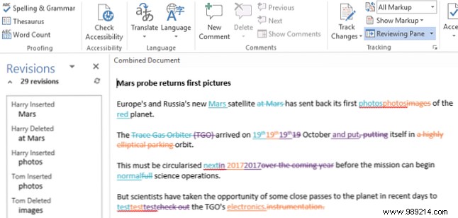 How to combine multiple Word documents in Microsoft Office 2016